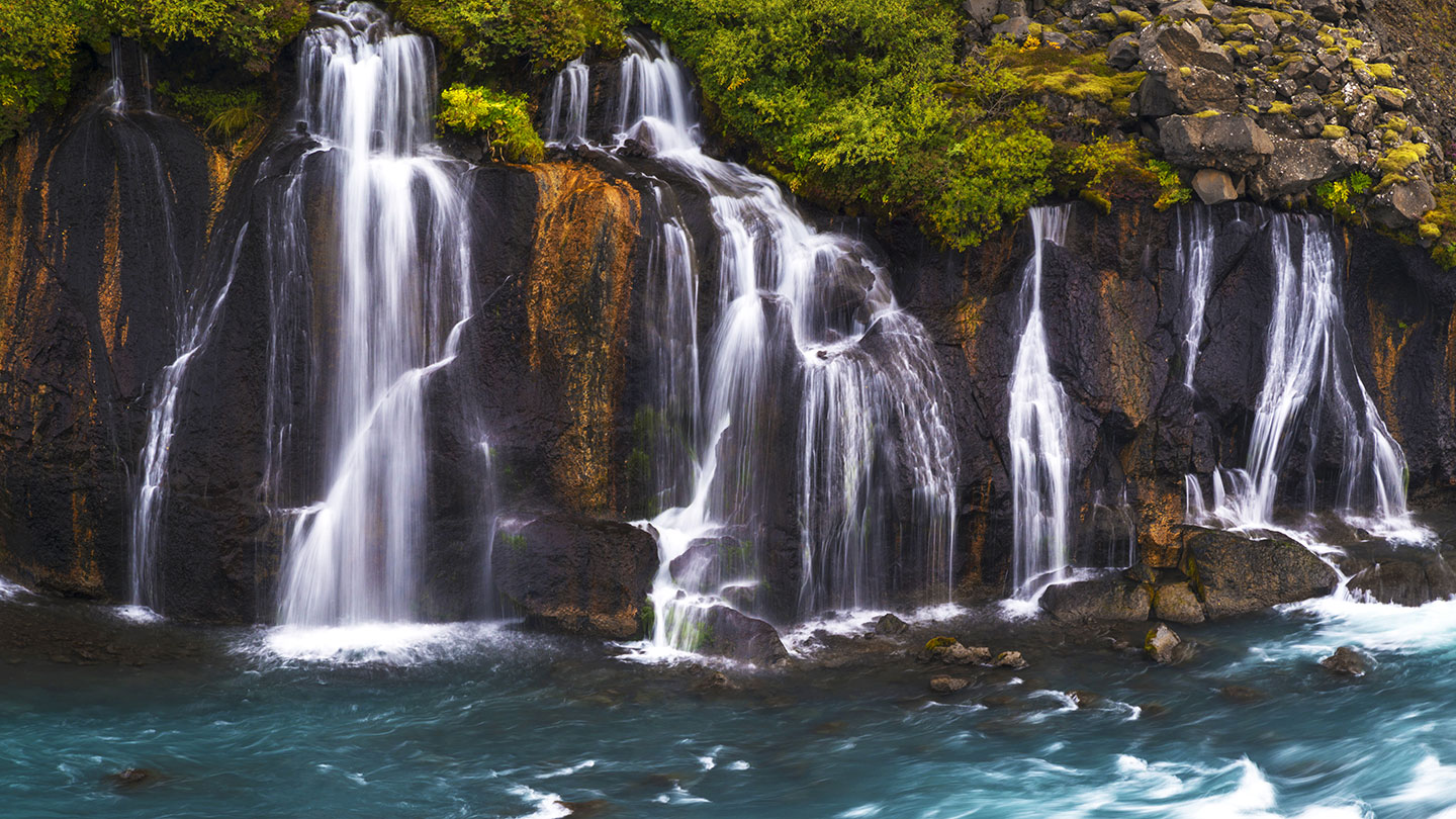 Bjarnafoss Waterfall