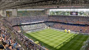 San Siro Stadium with stands full of spectators