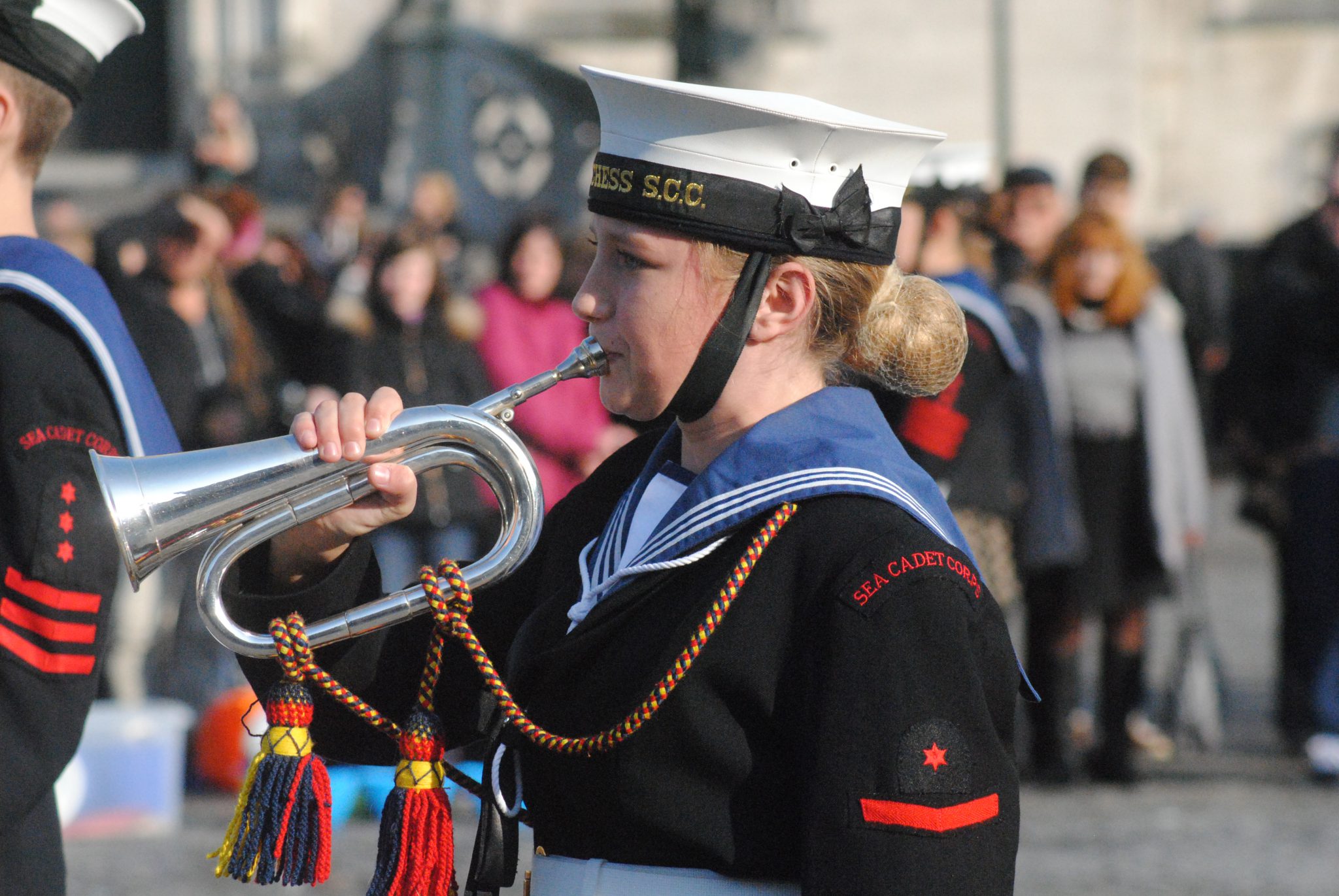 Biggleswade Sea Cadet Marching Band - Bruges Market Square (77)