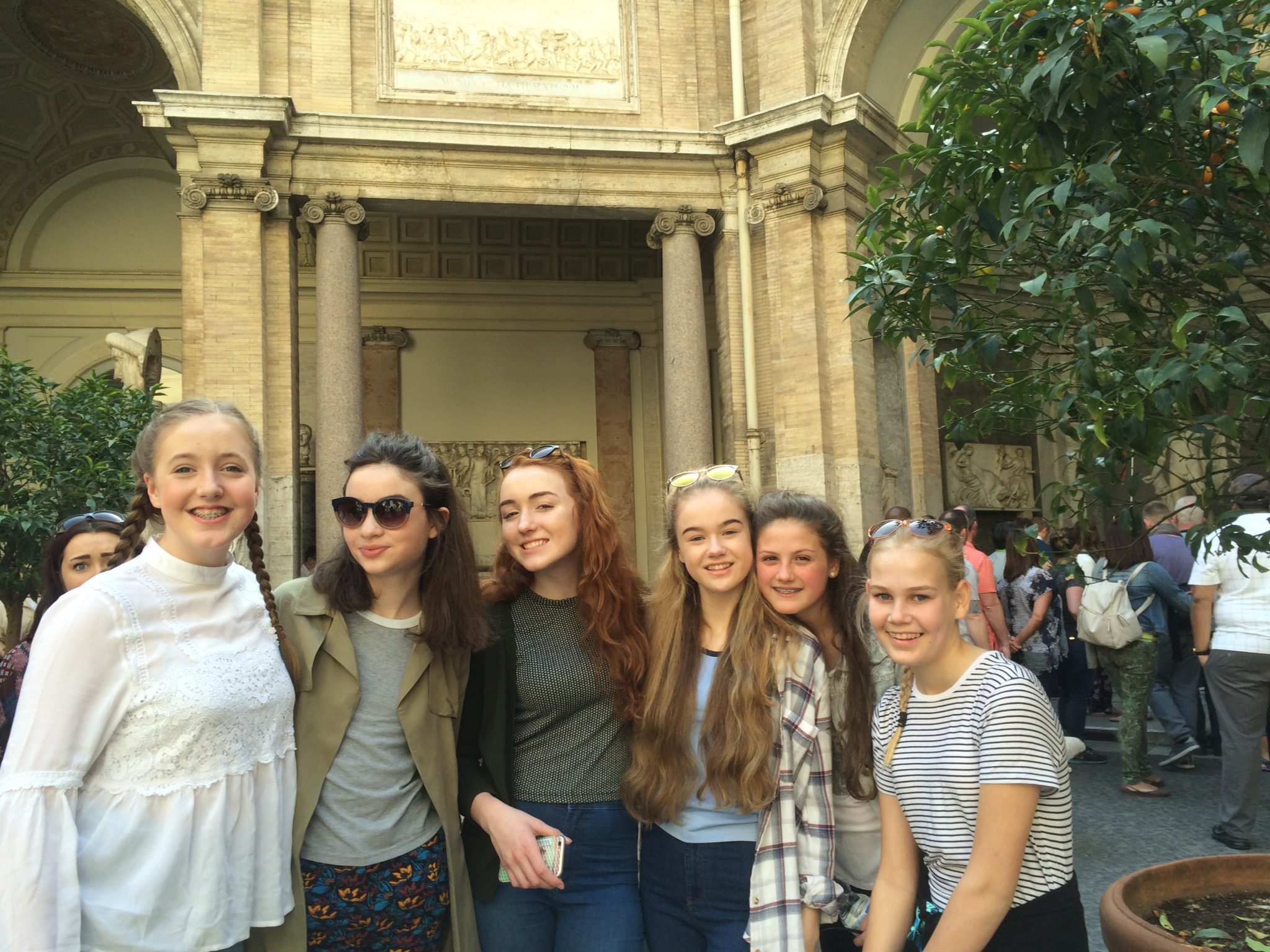 Time for a quick photo at the Vatican Museum! 