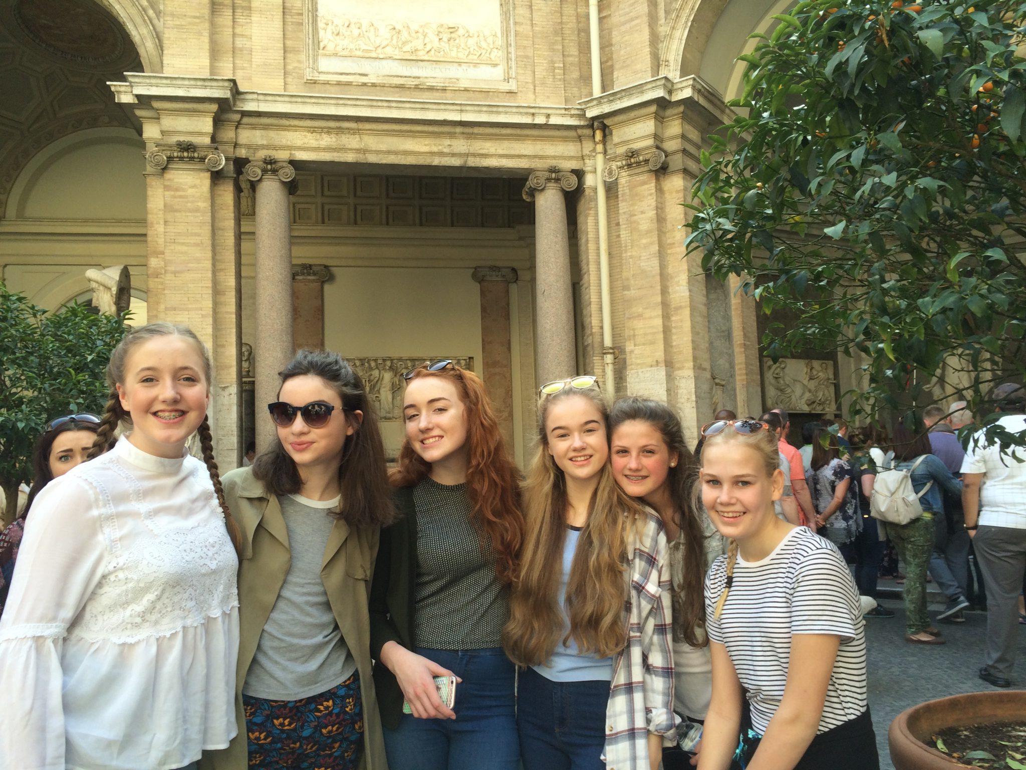 Time for a quick photo at the Vatican Museum!