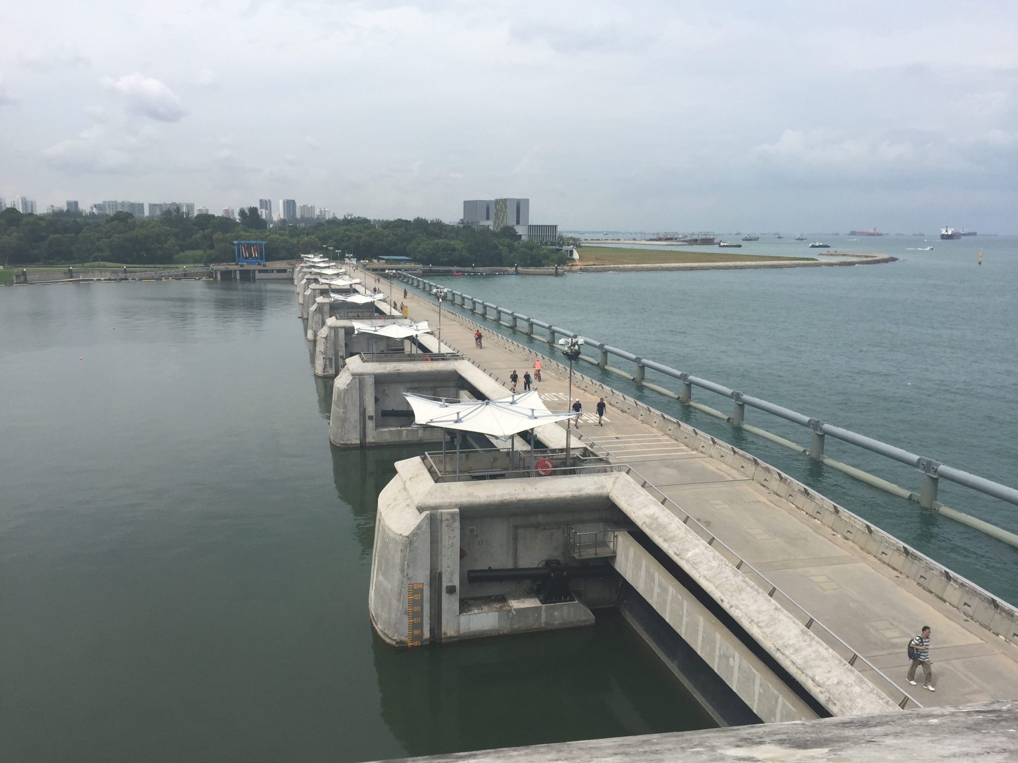 Marina Barrage and reservoir