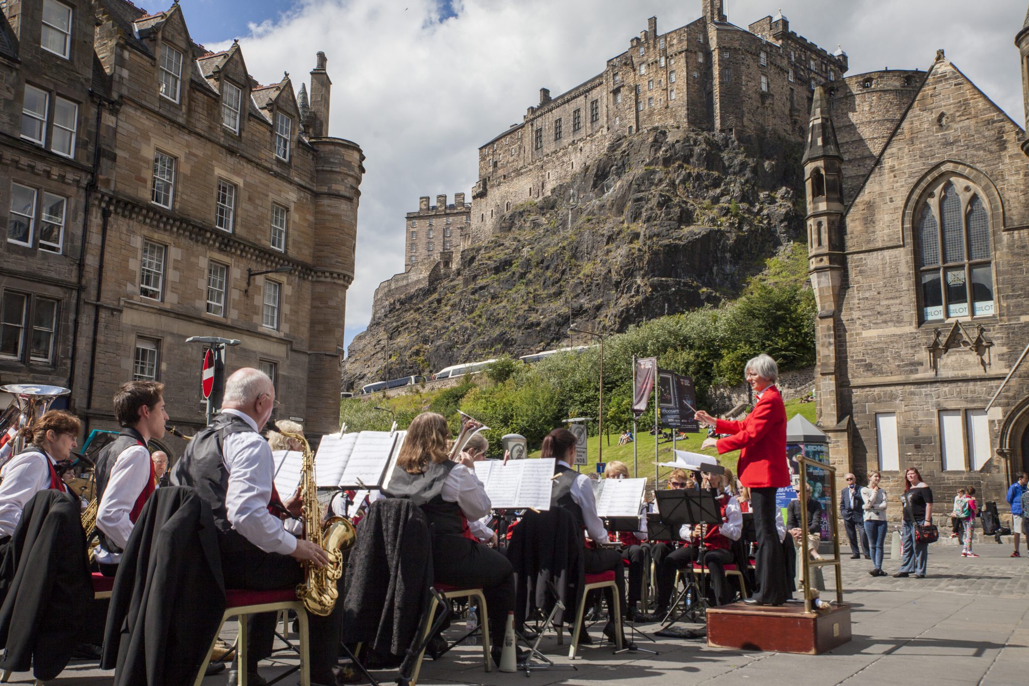 Charnwood Symphonic Wind Orchestra at Grassmarket - Robin Mair for Greater Grassmarket BID