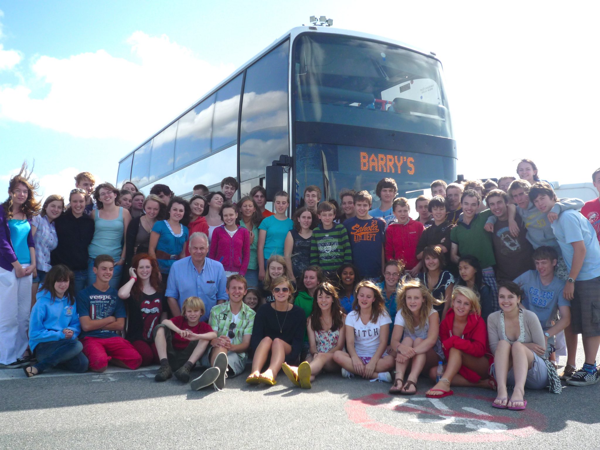 Wessex Youth Orchestra with Roy of Rayburn (!) at Calais