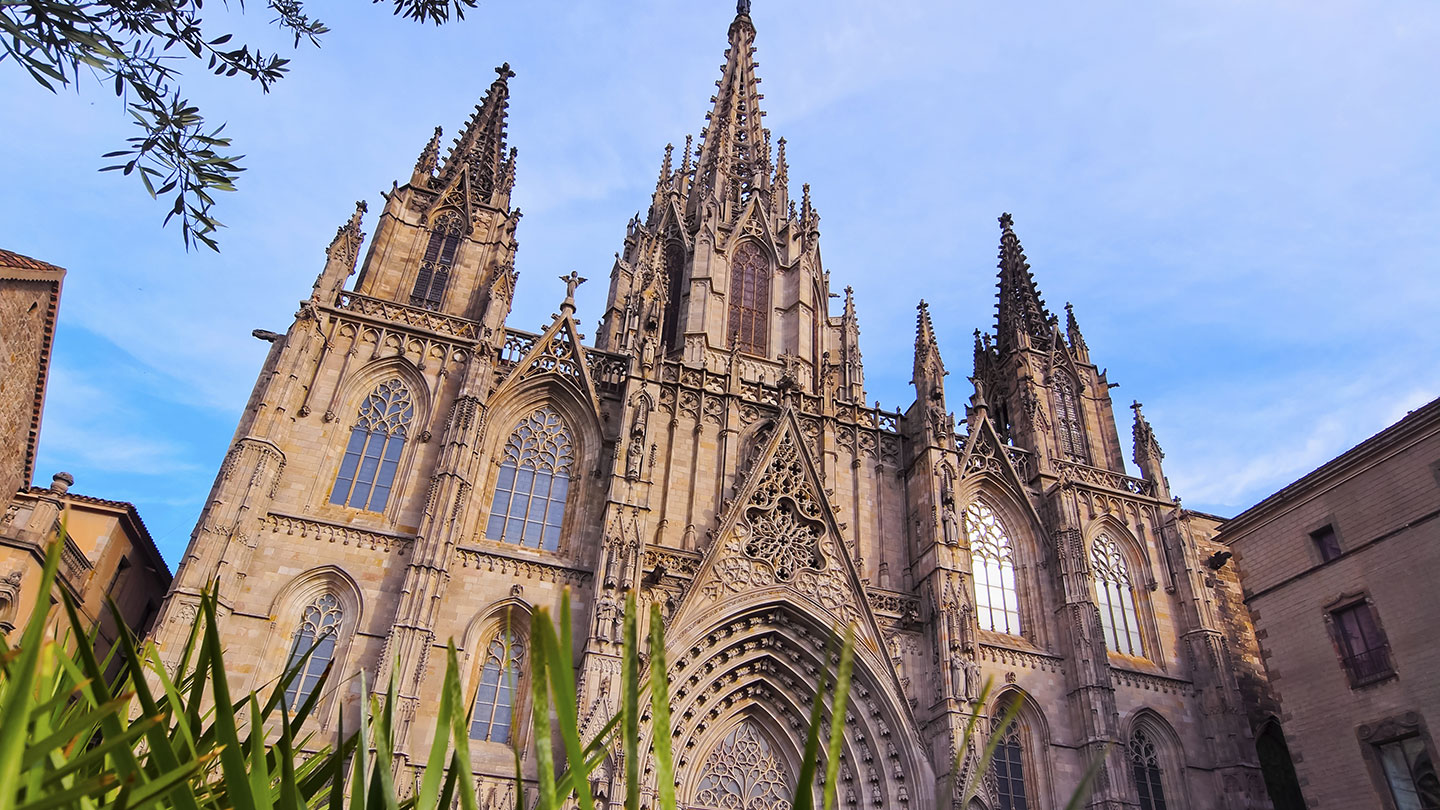 The majestic Cathedral of Barcelona