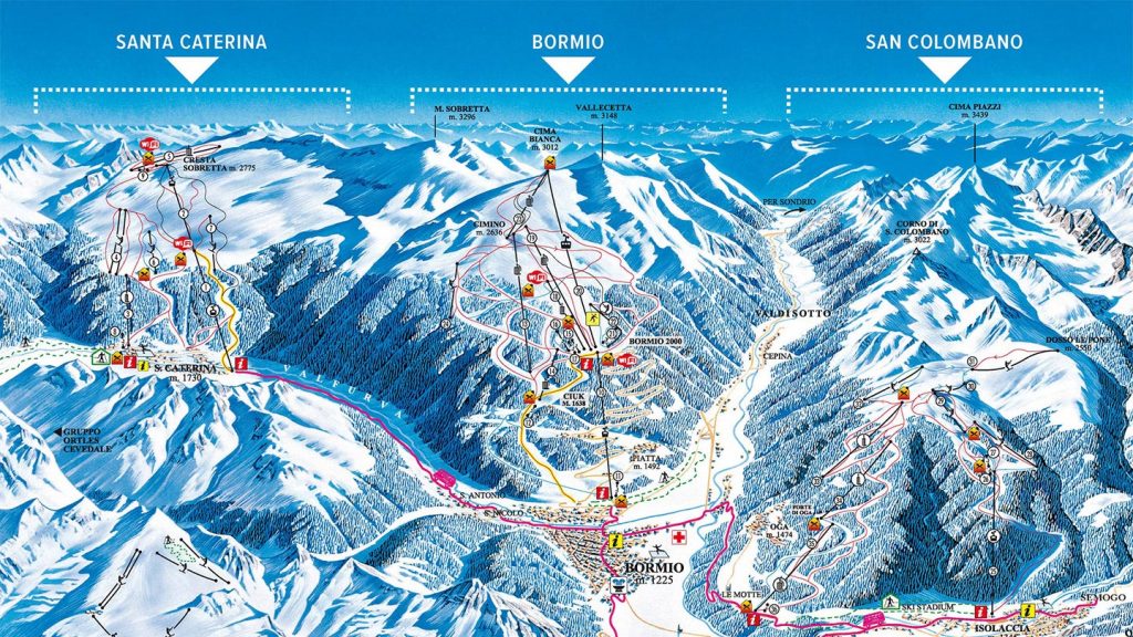 Bormio Piste Map