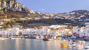 Colourful coastiline of Capri Island