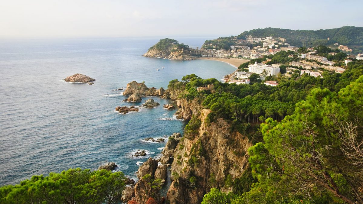 The beautiful green coasts of Costa Brava