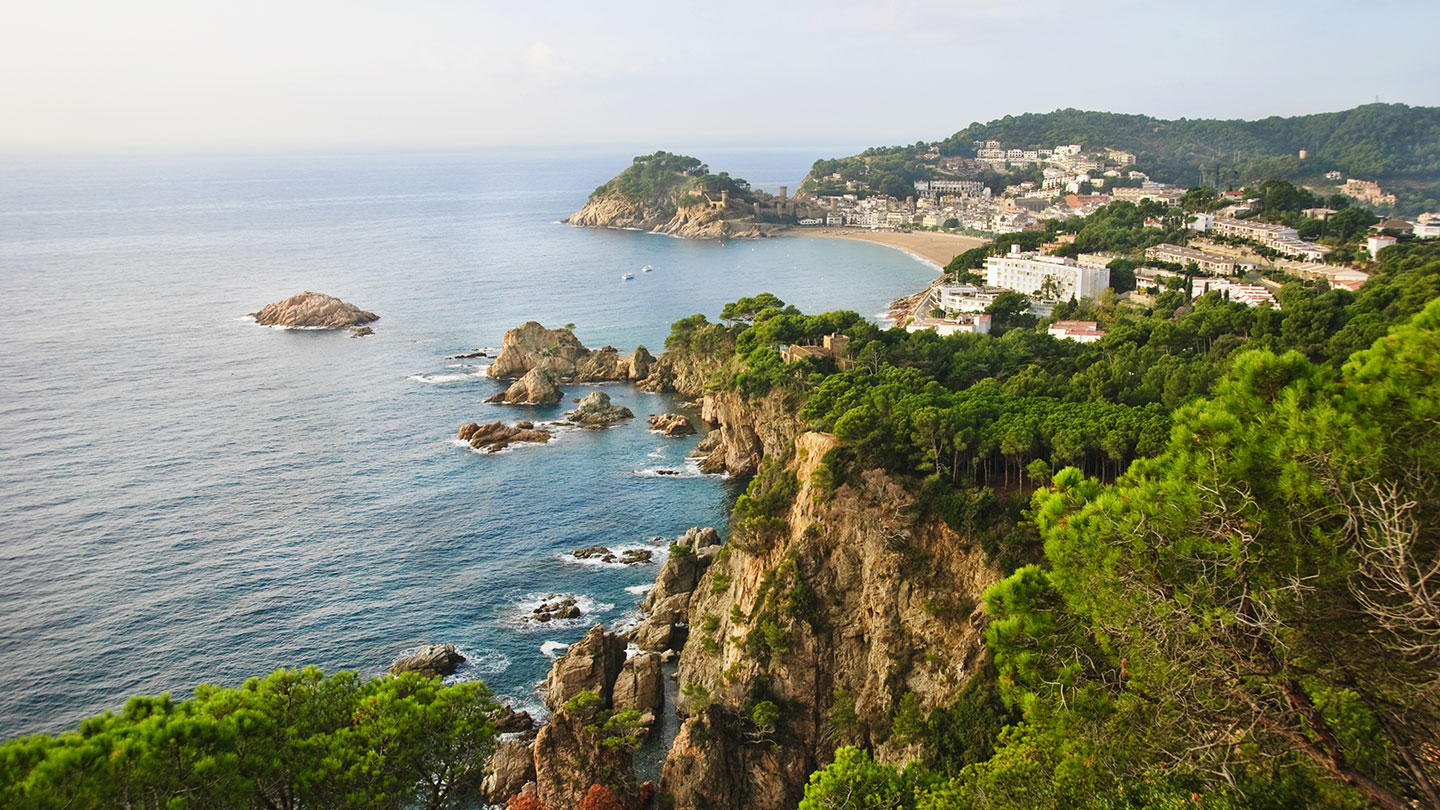 The beautiful green coasts of Costa Brava