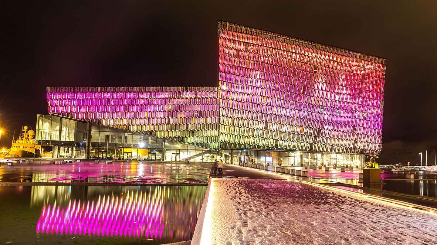 Harpa concert hall in Iceland