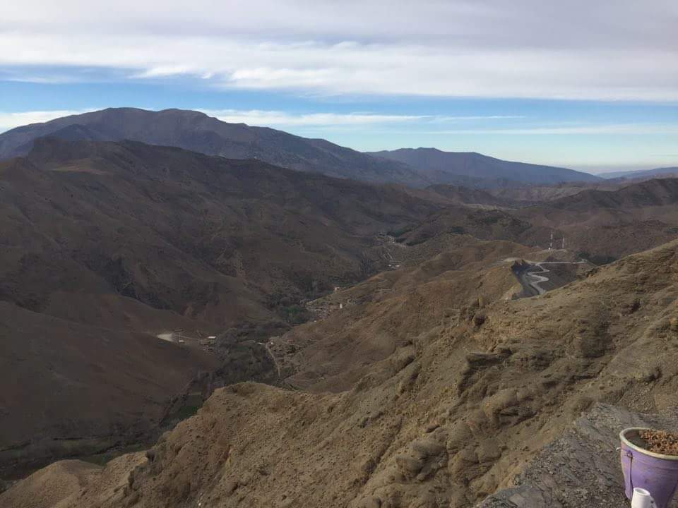 View over the High Atlas mountains