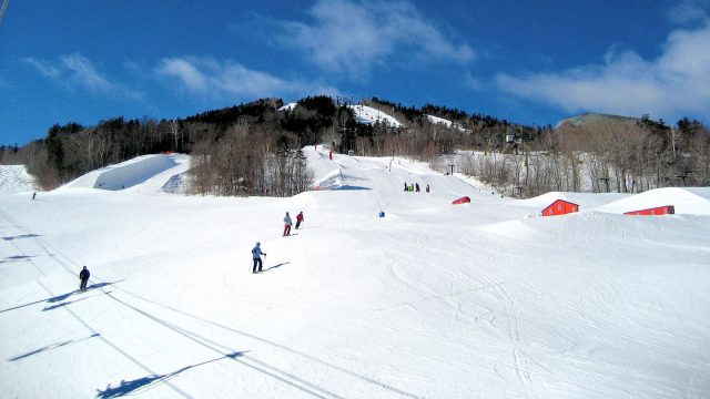 Open fresh snow slopes of Waterville Valley