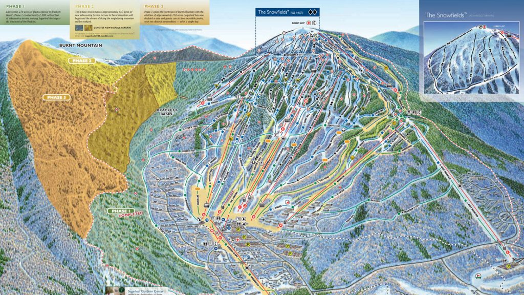 Illustrated Piste Map of Sugarloaf