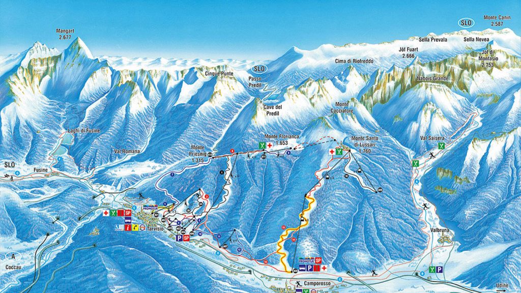 Tarvisio Piste Map