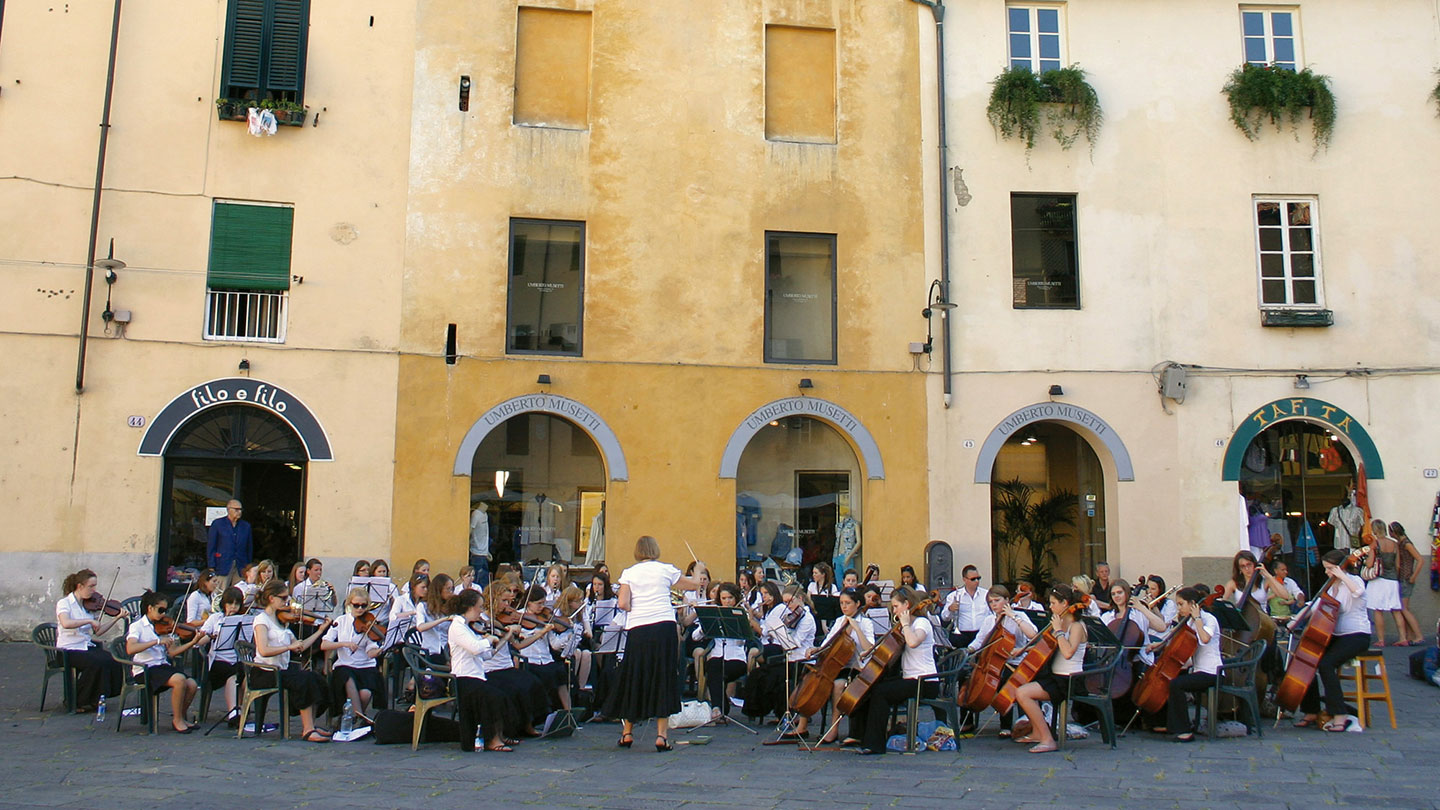 Youth Concert Performance in the streets of Tuscany
