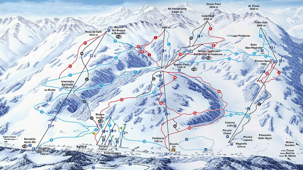 Aprica Piste Map