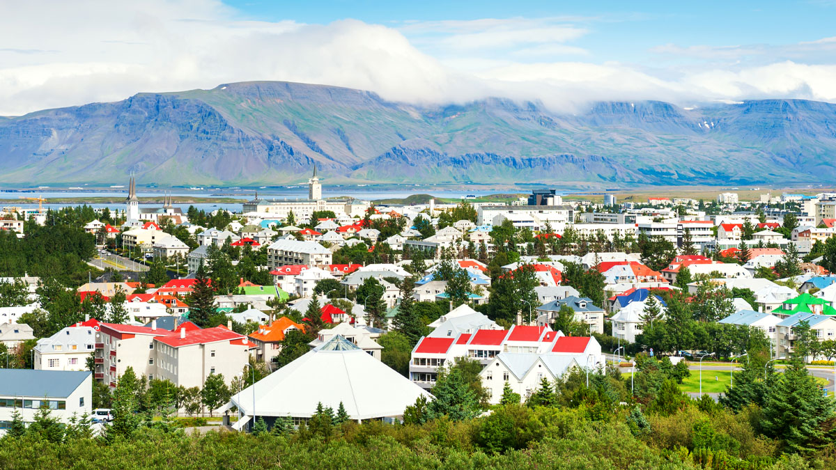 Beautiful view of Reykjavik