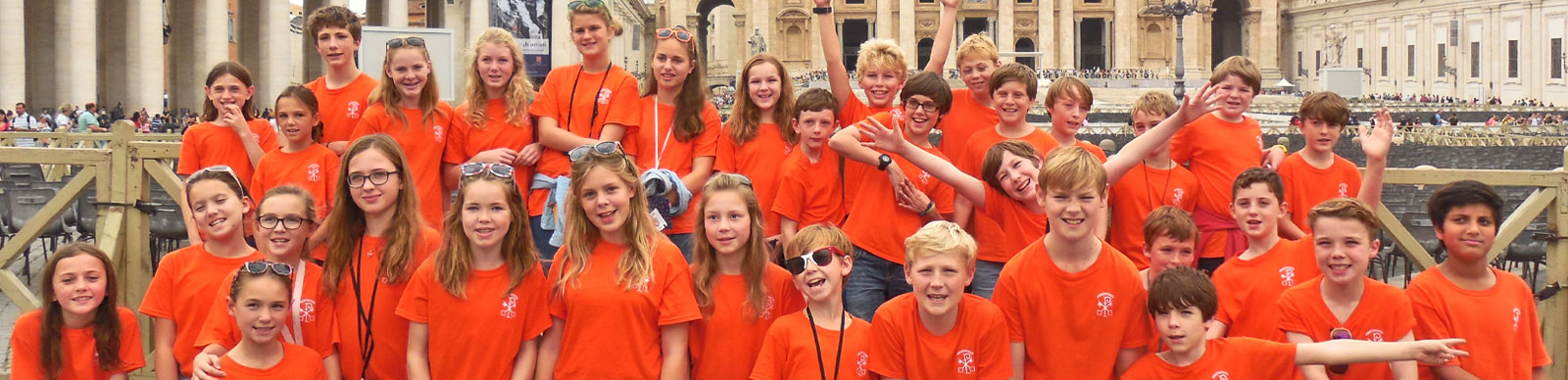 School pupils on a school Language Trip