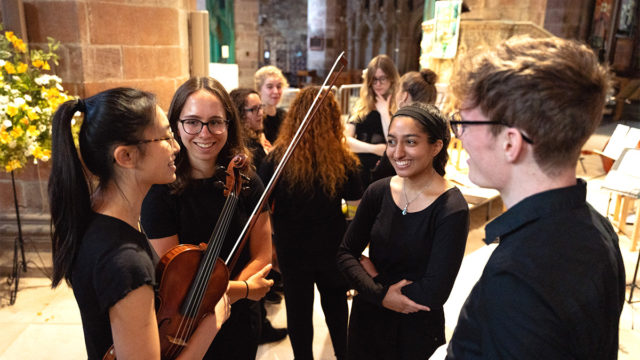 Mussoc enjoying their concert tour in Edinburgh