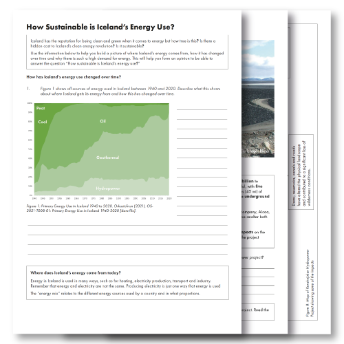 Unit 2 - Energy Resources - How Sustainable is Iceland's Energy Use? - Lined Version