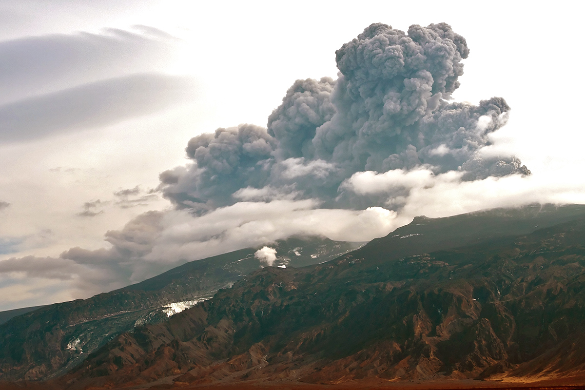 Eyjafjallajökull Volcano in Iceland