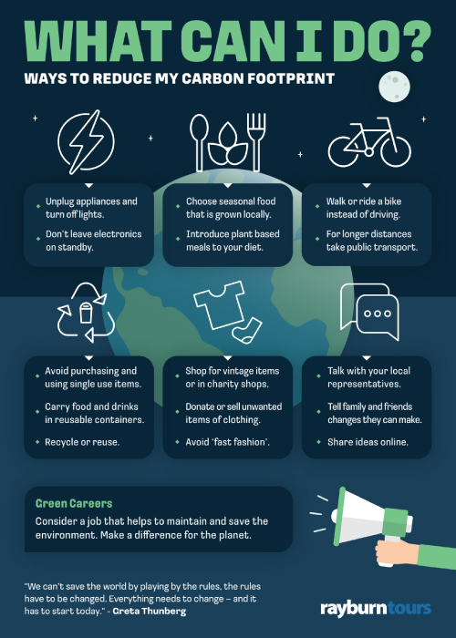 What Can I Do? Ways to reduce my carbon footprint Poster