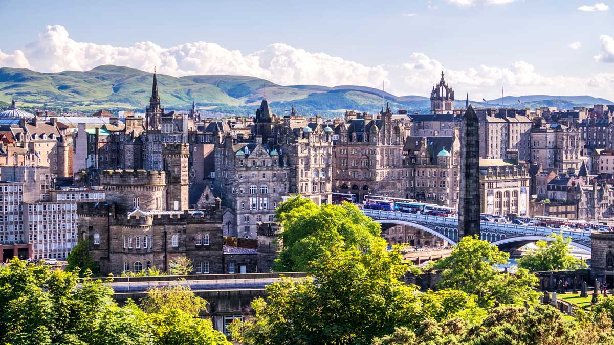 A citywide view of Edinburgh