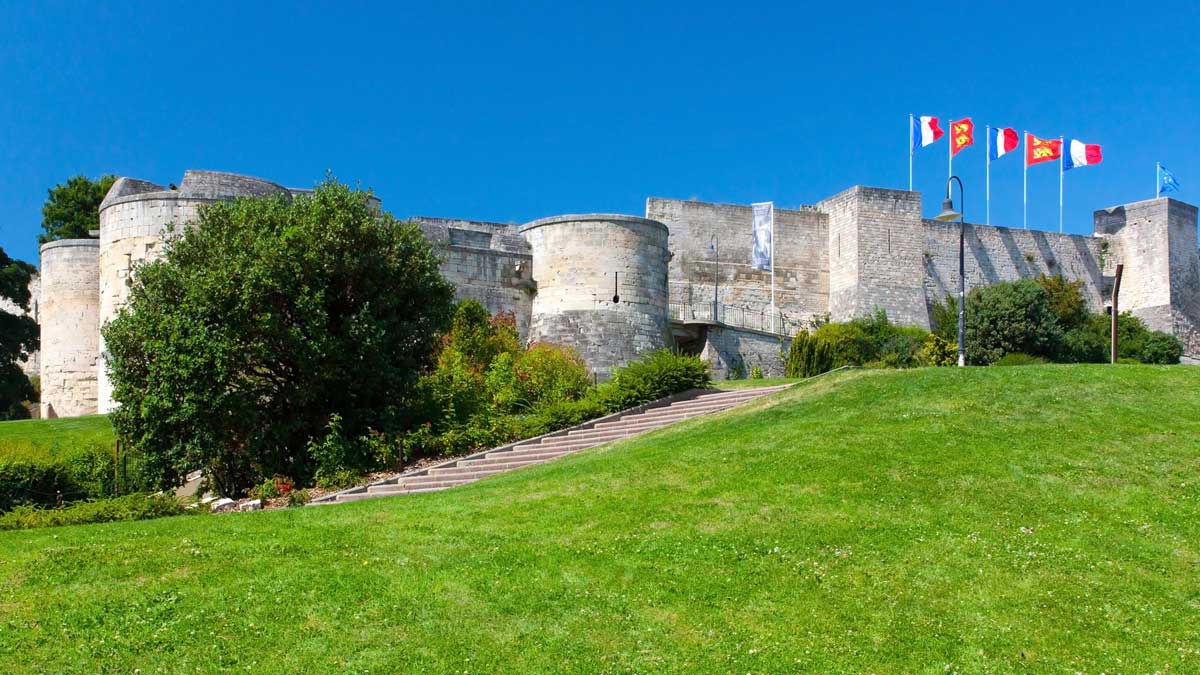 Chateau Caen under clear sky