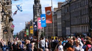 Royal Mile in Edinburgh Fringe