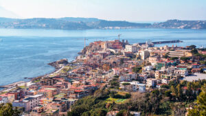 Landscape of the town of Pozzuoli