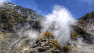 A steaming fumarole of Sofatara