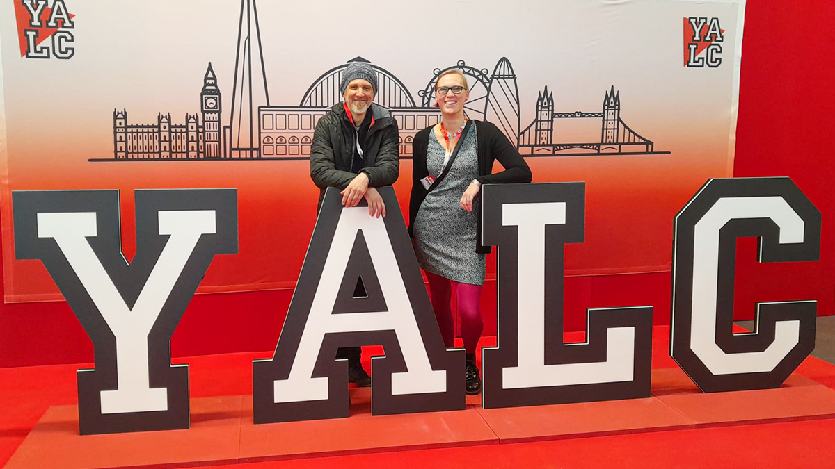 Claire Story poses at the YALC conference