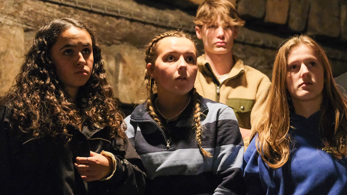 Students at the Wieliczka Salt Mine Krakow