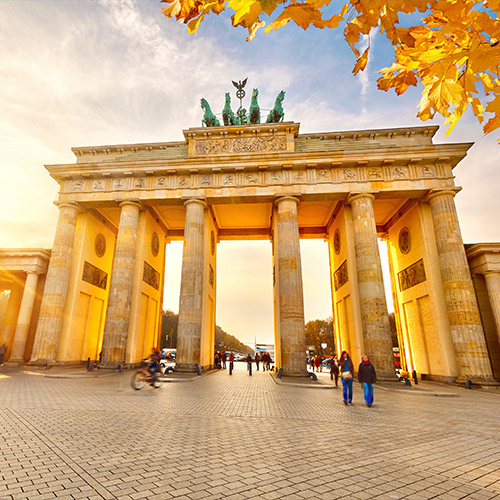 The Brandenburg Gate in Berlin, Germany