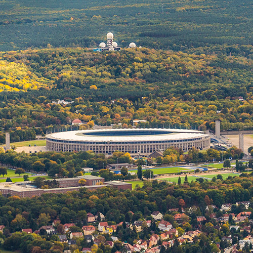 The Olympiastadion in Berlin Germany