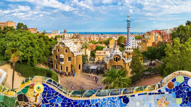 A view from Park Guell in Barcelona