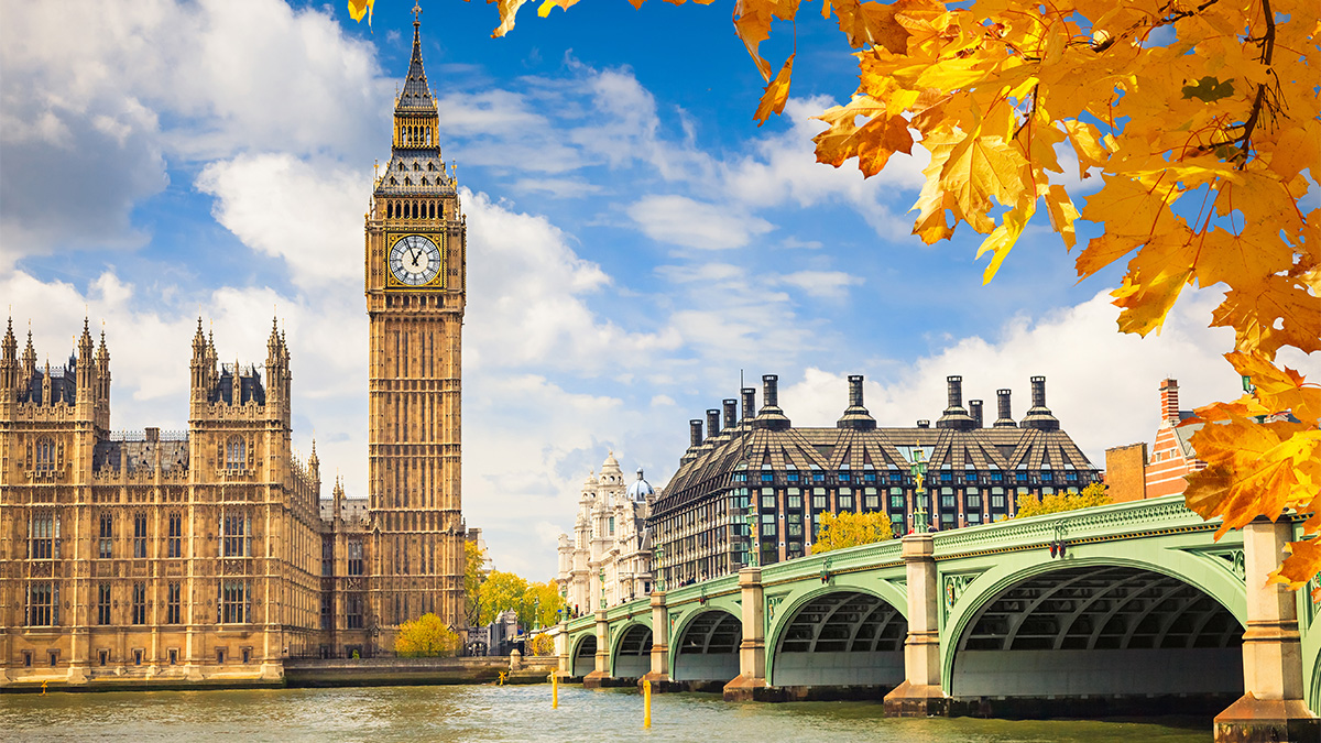 A view of the Big Ben in London