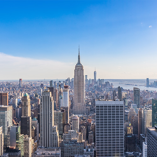 A view from the top of the rock