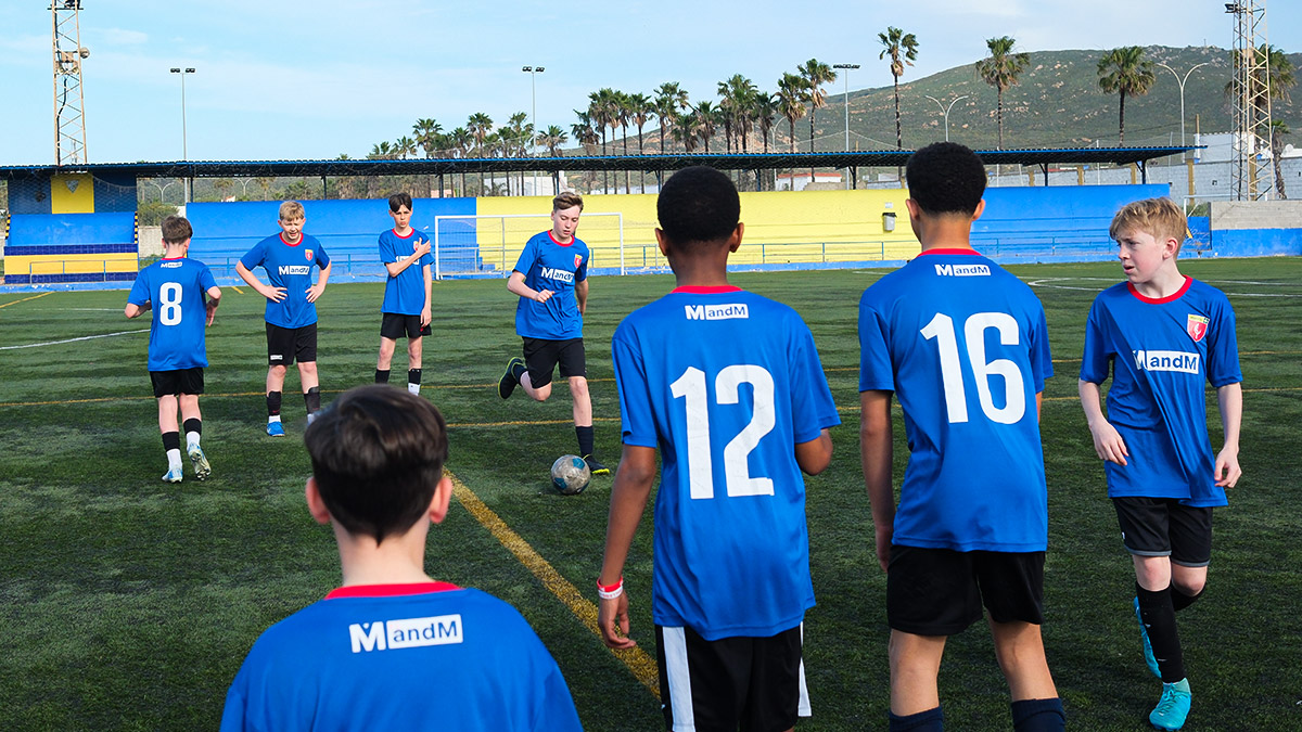 Harris Academy Football Team at Gibraltar