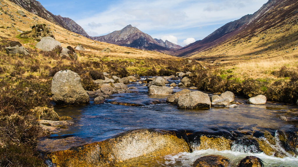 scenic view of the isle of arran