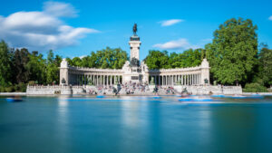 picture of the Parque Retiro gardens in Madrid