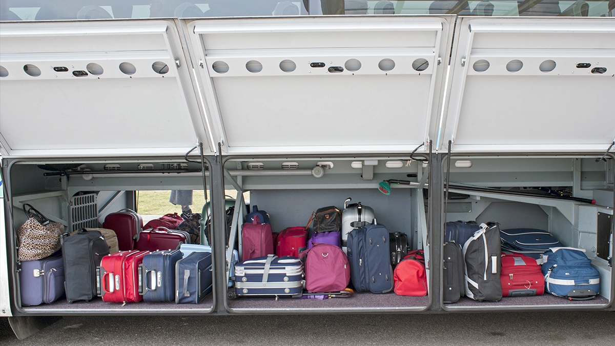 Coach luggage compartment