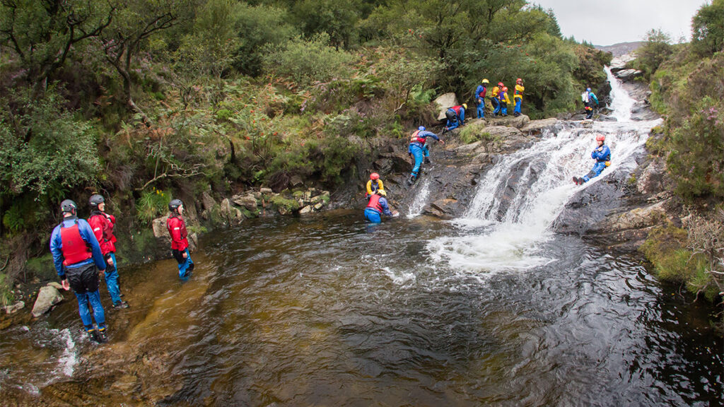 Gorge walking Isle of Arran