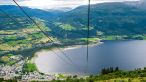 Voss, Norway, panorama with lake