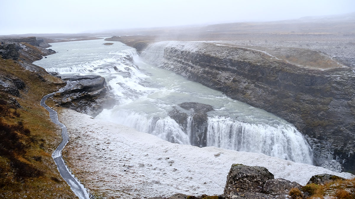 Waterfall in Iceland