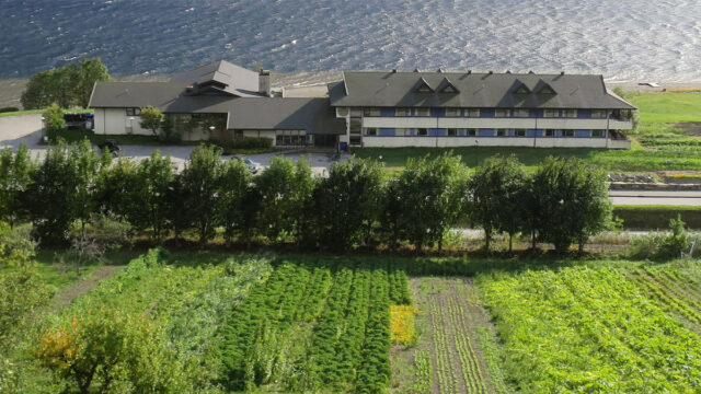 Van Hostel drone shot