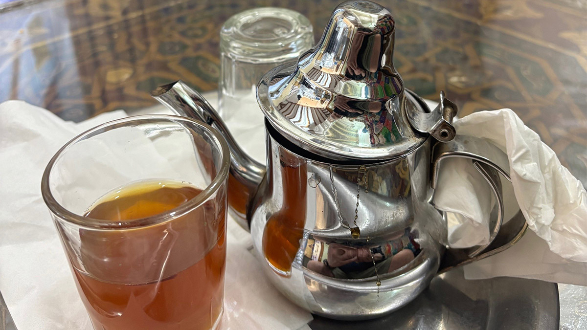 Moroccan Tea in a pot and glass
