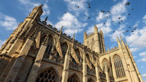 Bath Abbey UK. Bath Abbey is one of the major landmarks of Bath City, UK.