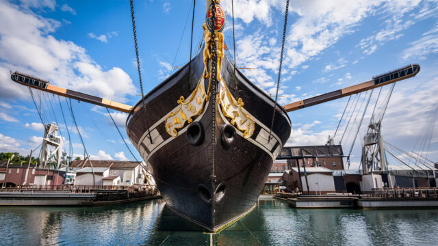 SS Great Britain in Bristol, England. Brunel's historic SS Great Britain steamship. Bristol, England, UK.
