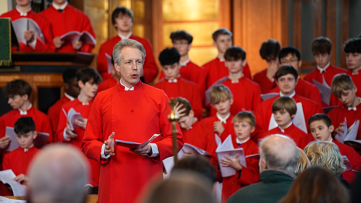 Tonbridge School performing at St Georges Memorial Church in Ypres, Belgium